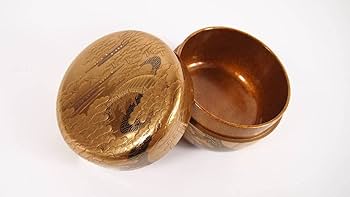 イ938 棗『時代　菊蒔絵　内梨地　平棗　木箱』茶道具 イ938 棗『時代 菊蒔絵 内梨地 平棗 木箱』茶道具